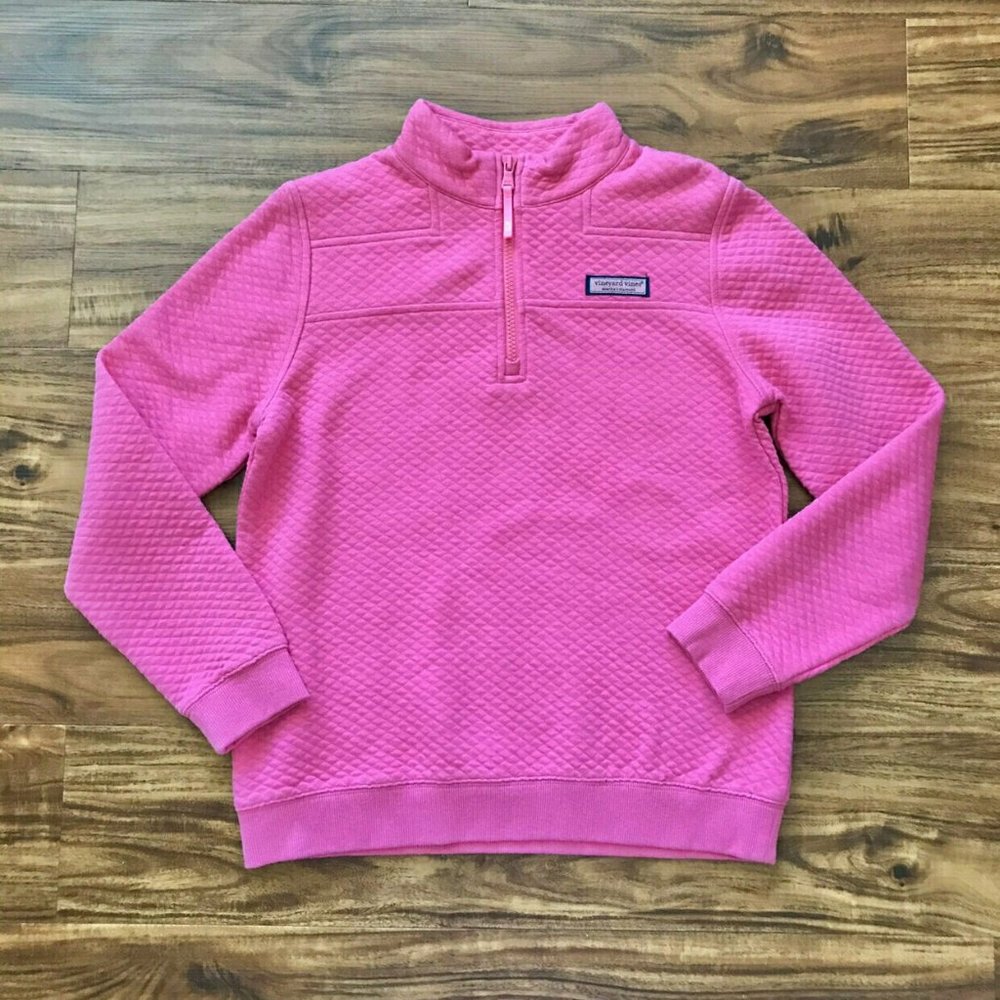 NWT Girls Vineyard Vines 1/4 Zippered Pullover Jacket